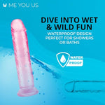 Ultra Cock Jelly Dong, Pink, 7 Inch, Realistic Flexible Dildo