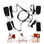 Bdsm Handcuffs Sex Bed Adult Set, Sex Bondage Restraints Straps Cuffs, Adjustable Leg Restraints Open Legs Fetish Handcuffs Kit Cuff Restraint Set Couples Sex Toys For Couple Sex Play