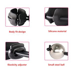 Metal Ball Cock Ring Adjustable Penis Stretcher Scrotal Pendant Weight Bearing Ring Male Penis Extender Chastity Device Sex Toys For Men (25Mm,Three Balls)