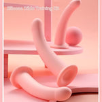 Silicone Dildo With Strong Suction Cup Butt Training Set For Anal Expansion Vaginal Plug Set Adult Sex Toys Pink Buttplugs For Women