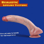 Realistic Silicone Long Dildo,11" Ultra Lifelike Beginner Dildos Flexible Soft Realistic Penis Sex Toys Dildos For G-Spot Anal Dildo With Strong Suction Cup Sex Adult Toy For Advanced Women Couple