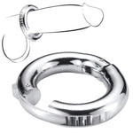 Metal Cock Ring Adjustable Stainless Steel Penis Rings For Male Enhancement Penis Weights Cbt Testicle Stretcher Ball Torture Weight Longer Harder Erections Cockring Sex Toy For Men