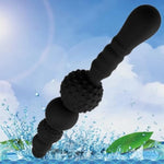 Silicone Anal Plug G-Spot Stimulator Anal Beads Prostate Massage Butt Plug Sex Toy,Anal Beads Silicone Anal Butt Plug With Safe Handle And Particles G-Spot Massager For Men Women(Style 1)