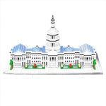 Micro Mini Building Block Sets For Adults, No Compatible With Lego, Green Capital Famous Landmark Building Moldel For Home & Office Decor, Moc 3D Creative Model Gifts For Christmas