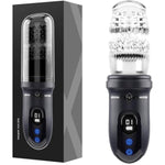 Male Spinning Masturbator - Usb Rechargeable, 5 Thrust & 9 Vibration Modes, Realistic Textured Sleeve, Hands-Free Pleasure Device 10"X 2.5" Male Adult Toy Masturbator