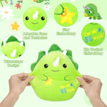 Big Brother Dinosaur Stuffed Animals - I'M The Big Brother Triceratops Plush Toys Cute Green Triceratops Stuffed Animal Plushie Toy New Baby Gift For Boys
