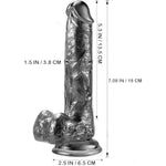 Sex Toys Anal Plug For Beginners, Butt Plug Training For Women, Lesbians, Men, Gay & Couple (7" Black-1)