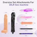Sex Macine Automatic Thrusting Dildo Machine For Men With 7 Adult Realistic Dildo Attachments For Women Fucking Sex Toys For Couple With 3Xlr Connector