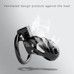 Cock Cage Large Chastity Cage Male Black Penis Cage Sex Toy Chastity Devices Lock Design Bdsm Toys For Couples Sex (Black)