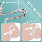 Adjustable Anal Expander Vaginal Expander Anal Stretcher Bdsm Toy Stainless Steel Butt Plugs For Anal Trainer,Anal Plug Anal Toys For Men,Women And Beginners