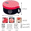 Ramen Bowl, 40 oz Microwaveable Noodle Cooker for Ramen, Pho, Soup, and Pasta, Dishwasher Safe and Portable, Ideal for Home, Office, Dorm, or Gift (Red)