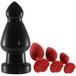 Huge Butt Plug+3 Rose Plug,Thruster Tool