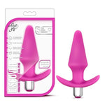 Blush Luxe 5" Discover Vibrating Starter Anal Plug, Ultrasilk Silicone Tapered Butt Plug, 10 Vibe Modes, Ez Handle, Ipx7, Removable Bullet - 2-In-1 Play Adult Sex Toy For Women, Men, Couples - (Pink)