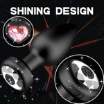 Anal Plug Vibrating Butt Plug - 3Pcs Silicone Sex Toys, Remote Control Vibrator With 10 Vibration Modes For Men Women, Prostate Massager Adult Sex Toy & Games