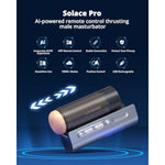 Solace Pro Automatic Male Masturbator,App Remote Control Thrusting Blowjob Machine With Immersive Ai/Vr Experience Adjustable Male Stroker Sex Toys For Men Pleasure
