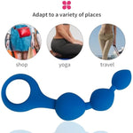 Silicone Anal Bead Butt Plug - Anal Chain Sex Toy, Different Sizes Anal Balls Prostate Massage Anal Trainer Anal Plug Men Women Couple Anal Dilator Anal Bead Dildo Anal Toy Christmas Sextoy