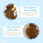 5Pcs Otter Stuffed Animal - 14.5" Mommy Sea Otter Plush With Babies Inside, Soft Cute Stuffed Otter Plushies Toy For Kids Boys Girls, Ideal Gift For Christmas Birthday Holidays