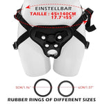 Adjustable Strap-On Dildo Harness for Men with Large Waist Circumference, Compatible with Most Toys up to 55 Inches