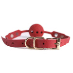 Silicone Ball For Moouth Sex Hollow Mouth Gag Breathable Gag Adjustable Strap Mouth Gag For Adult Sex Toys Bondage Gear & Accessories For Women Couples Red