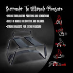 Sex Toys – Temptasia Surrender Sex Chair – Bdsm Bondage Furniture For Bedroom – Adjustable Sex Position Stool With Bouncing Seat & Strong Brackets – Kinky Sex Toy For Couples’ – Black