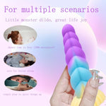 5.7 Inch Monster Silicone Dildo Friendly For Beginners, Slim Thin Fantasy Dildo, Soft Flexible Anal Plug Adult Sex Toys For Women Men Male Female Cutie