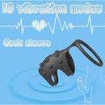 Vibrating Penis Ring With 10 Modes - Adult Sex Toy For Men And Couples - Enhances Erection And Pleasure, Adult Sex Toys For Men And Couples
