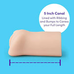 Thrust Pro Mini Lea Male Masturbator with Realistic Vagina Texture and Ribbed Canal