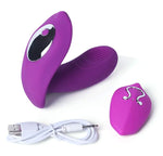 - 2 in 1, 10 Vibration Modes, Wearable Vibrator, Vaginal Clitoral G-spot Stimulator, Remote Controlled, Safe Soft Silicone, USB Charging, Up to 1.7 Hours Run time, for Women, and Couples.