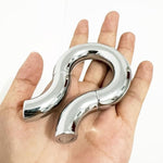 Male Penis Cock Ring Delay Head Glans Ring Stainless Steel Scrotum Ball Stretcher Weights Adult Sex Toys (Magnetic 35Mm Bold)