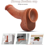 10 Inch Realistic Dildo Sex Toy, Lifelike Flesh Huge Dildo With Realistic Skin Texture, Thick Dildo With Strong Suction Cup For Hands-Free, Liquid Silicone Dildo Adult Sex Toy For Women Men Couples