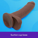 Lifelike Lover 9 inch Large Realistic Dildo for Women, Brown
