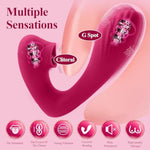 G Spot Dildo Vibrator, Vibrating Sex Toy For Clit & G-Spot Double Stimulation, Adult Sex Toys Female Couples Play