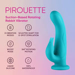 Pirouette Rotating Rabbit Vibrator For Women - 360 Degree Aqua Wireless Personal Vibrator Massager Adult Toy - Female G Spot Stimulator - Couples Waterproof Rechargeable Dildo Vibrating Sex