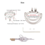 Male Super Short Cock Cage Prevent Escape Design Closed Ring Chastity Device Adult Game Sex Toy S845 (1.77 Inch / 45Mm)