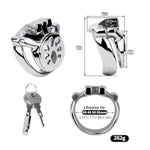 Flat Chastity Cage Male Sex Toys Stainless Steel Cock Cage With Arc Rings And Concealed Lock Breathable Metal Penis Cage With Belt Chastity Devices Used To Restrain A Man'S Penis (1.96In,A)