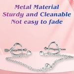 Metal Nipple Clamps Adjustable Nipple Clamp Nipple Clips For Women Non Piercing Nipple Rings Nipple Toy