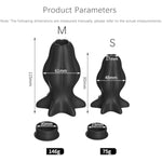 Hollow Butt Plug Adult Sex Toys - Large/Small Plug With Matched Stopper, Silicone Butt Plug For Bdsm Games, Suit For Men Women Couples(Black S)