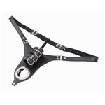 Male Chastity Locking Penis Wearing Pants Penis Binding Strap Male Slave Lower Body Adjustment Lock Belt