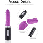 10” Thrusting Dildo With Vibrator, Greatly Designed With App Control, 3 Speeds + 2 Modes Clitoral Stimulator, Insert-Able Length 4.8”- Adult Sex Toys For Women Or Men