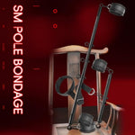 Sm Spreader Bar With Collar Black Handcuffs Bondage Restraints Sex Set Adjustable Straps Bedroom Sex Toys For Couples