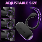 Vibrating Cock Ring Silicone Sex Toys For Men - Penis Ring Vibrator 12000R/Min High-Frequency Strong Vibration, Adult Male Sex Toy For Longer Harder Stronger, Couples Mens Male Adult Sex Toys & Games