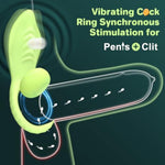 Vibrating Cock Ring Penis Sleeve Vibrator Couple Sex Toy For Men Women, 10 Vibrations Sex Things Clitoral Stimulator Adult Male Sex Toys Remote Control Vibrators, Female Sexual Pleasure Tools Green