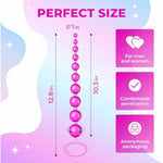 Pink Anal Plug Beads For Men & Women- Easy To Clean Anal Toys, Gay Sex Toys, Bpa & Phthalate Free, Pink - Silicone Anal Beads