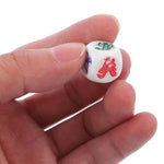 Chinese Traditional Fish Crab Prawn Game Dice, 6Pcs Adult Dice Game Chinese New Year Traditional Game, Fish Prawn Shrimp Crab Chicken Coins Calabash Paper Game Dice