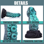 Huge Monster Tentacle Octopus Dildo For Beginners, Creature Alien Knot Dildo With Strong Suction Cup For Anal Massage, G Spot Colorful Fantasy Dildos Sex Toys For Women And Couple 8.67" (Blue)