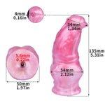 Male Chastity Belt Cock Cage Stainless Steel Chastity Cage With Mini Dildo - Strap On Metal Chastity Device Male Cock Lock Cage Penis Cage Adult Men Sex Toy (50Mm Ring)