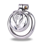 Male Chastity Cage,Miniature Chastity Device-Stainless Steel Material Is Easy To Clean,Sissy Chastity Cage For Gay Sissy Men(40Mm Ring)