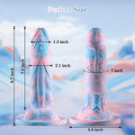 2.3" Diameter Huge Monster Dildo: 8.5" Thick Big Silicone Dildos With Veins & Beads For G Spot Stimulation, Ultra Strong Suction Cup Anal Realistic Dildo With Balls, Adult Sex Toy For Women Gay…