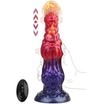 Thrusting Dildo Monster Huge Dildo Vibrator, 9.6" Knot Dildos Adult Sex Toys For Women With Strong Suction Cup, Remote Control Heated Anal G Spot Dildo With 10 Quick Thrusting&10 Vibrating Modes