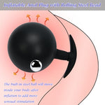 Inflatable Anal Butt Plug Prostate Stimulation Device with Rolling Steel Ball Vaginal Dilator for Enhanced Pleasure in LGBT Intimate Play, Sex Toys for Man/Women Beginners?Pro Players (1 Steel Ball)